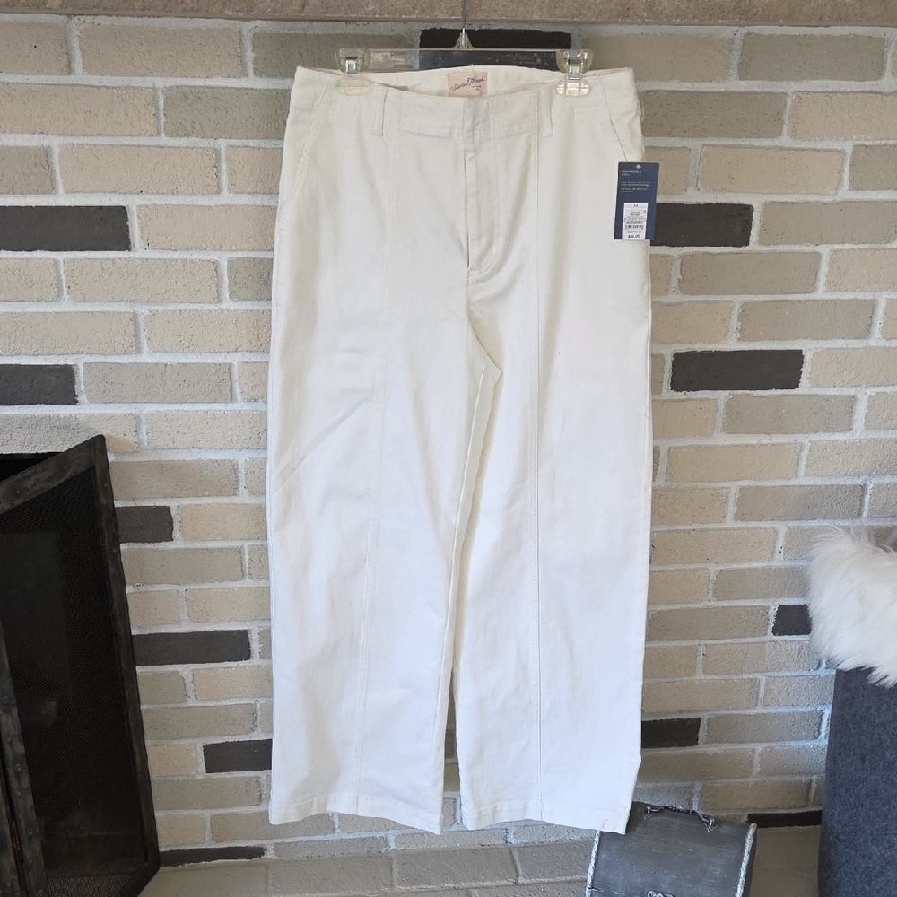 Universal Thread Stretch Cream Chinos Wide Leg Pants